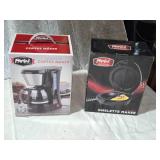 Parini 5 Cup Coffee Maker and Omelette Maker - Compact Kitchen Appliances Set