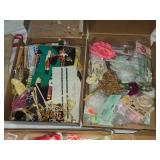 Assorted Holiday Decorations and Craft Supplies Lot