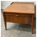 Vintage Mid Century Modern Walnut Accent Table