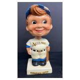 Vintage Kansas City Athletics Baseball Bobblehead Nodder - Early 1960ʻs