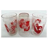 Vintage Swanky Swig Juice Glasses - Set of Six