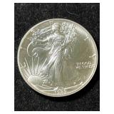 1989 AMERICAN SILVER EAGLE 1 TROY OZ .999 FINE SILVER