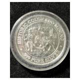 .67 TROY OZ .999 FINE SILVER COLORADO MINING ROUND IN AIRTITE