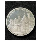 1 TROY OZ .999 FINE SILVER STANSBERRY RESEARCH ROUND