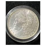 1889 US MORGAN SILVER DOLLAR IN AIRTITE