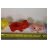 Collectible Plastic New London, MN ‘First State Bank’ Stacking Pig Piggy Banks Etc.