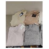 6 NEW WOMEN’S SWEATERS SIZE X-LARGE