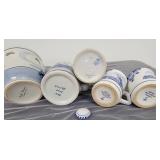 Collection of Blue and White Delft Planter * Mugs * Corked Jug