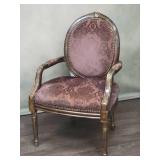 Opulent Carved Bergere Armchair