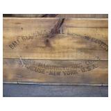 Vintage Ball Bearing Caster Wood Crate with Wood Bottle Crates - (6)