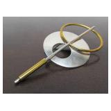 Signed Taxco Sterling Silver Modernist Brooch