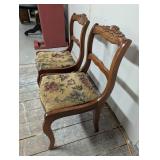 Set of 6 Ornate Dinning Chairs - Ready to Refinish