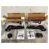 LOT OF 2 Hyper Tough 20V Max Lithium-ion Cordless Reciprocating Saw