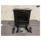 Mainstays 2-Setting 3D Electric Stove Heater with Life-like Flame, Black