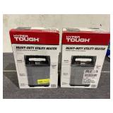 LOT OF 2 Hyper Tough New 1500W Heavy Duty Utility Heater