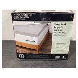 Twin Size Allswell 3" Sleep Cool Memory Foam Mattress Topper Infused with Graphite