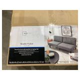 Mainstays 66" Studio Futon, Gray Linen Upholstery