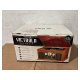 Victrola Nostalgic 6-in-1 Bluetooth Record Player & Multimedia Center with Built-in Speakers, Mahogany