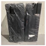 Hyper Tough Black Plastic 4-Tier 56.2" H x 30"" W x 13.8" D, 280lb Total Capacity