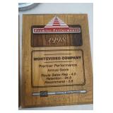 Premier Performance wooden plaques, club car