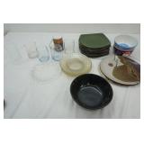 glassware and ceramic lot