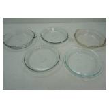 glass pie plates 5ct