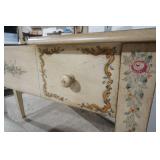 beautiful floral dressing table and stool