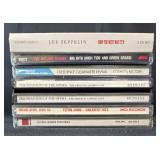 Collection of 6 Classic Music CDs Including Led Zeppelin and The Rolling Stones