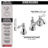 DELTA Silverton 8 in. Widespread 2-Handle Bathroom Faucet in Chrome