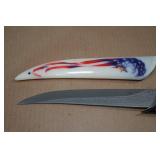 American Flag Eagle Themed Hunting Knife