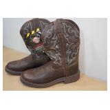 Justin Western Stampede Work Boots  -Size 9.5D