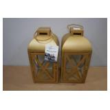 *2* Mainstay Decorative 12" Lanterns -Gold