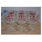 *8* Beer Goblets - Budweiser, Lite, PBR