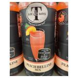 Set of 3 Mr & Mrs T Peach Bellini Mix Bottles 1L Each