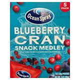 Ocean Spray Blueberry Cran Snack Medley - 10 Pack (5 x 1oz per pack)