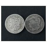 1882-S, 1891-O Morgan Dollars