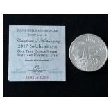 1 Ounce .999 Fine Silver Round Solzhenitsyn