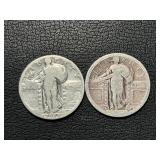 Standing Liberty Quarters