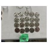 20) 2023P KENNEDY HALF DOLLARS NIFC COLLECTORS ONLY COINS