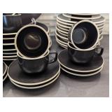 Sasaki Colorstone Matte Black Dish Set