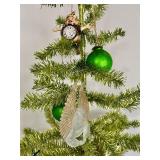 Charlie Brown Christmas Tree with Vintage Ornaments