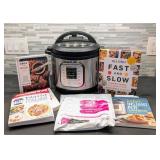 8qt InstantPot Cooker and Cookbooks