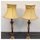 Pair of Decorative Bronze Table Lamps