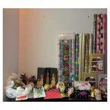 Ready for Christmas with Multiple Wrapping Paper, Ornaments, Gift Bags and More