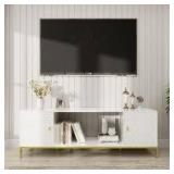 Boyel Living White TV Stand Fits TVs up to 60 to 80 in. Customer Returns See Pictures