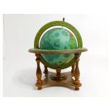 VINTAGE DESK 10" HIGH SPANISH or LATIN WORDS TABLETOP GLOBE