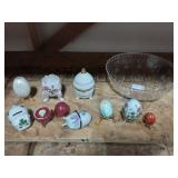 Assorted Eggs-Some Damaged & Piggy Bank