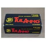 50 TulAmmo 9mm Luger 115 Gr FMJ Steel Case Ammo