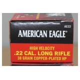 120 American Eagle .22 LR 38 Gr Plated HP Ammo