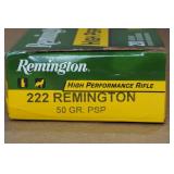 20 Remington .222 Rem 50 Gr PSP Ammo